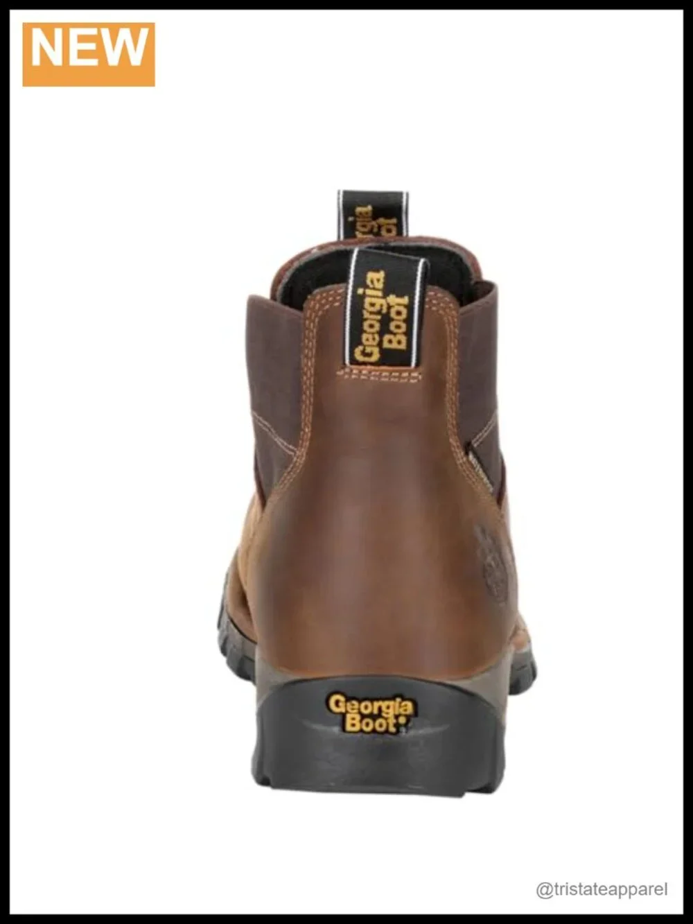 Waterproof Leather Chelsea Work Boots Steel Toe Pull-On